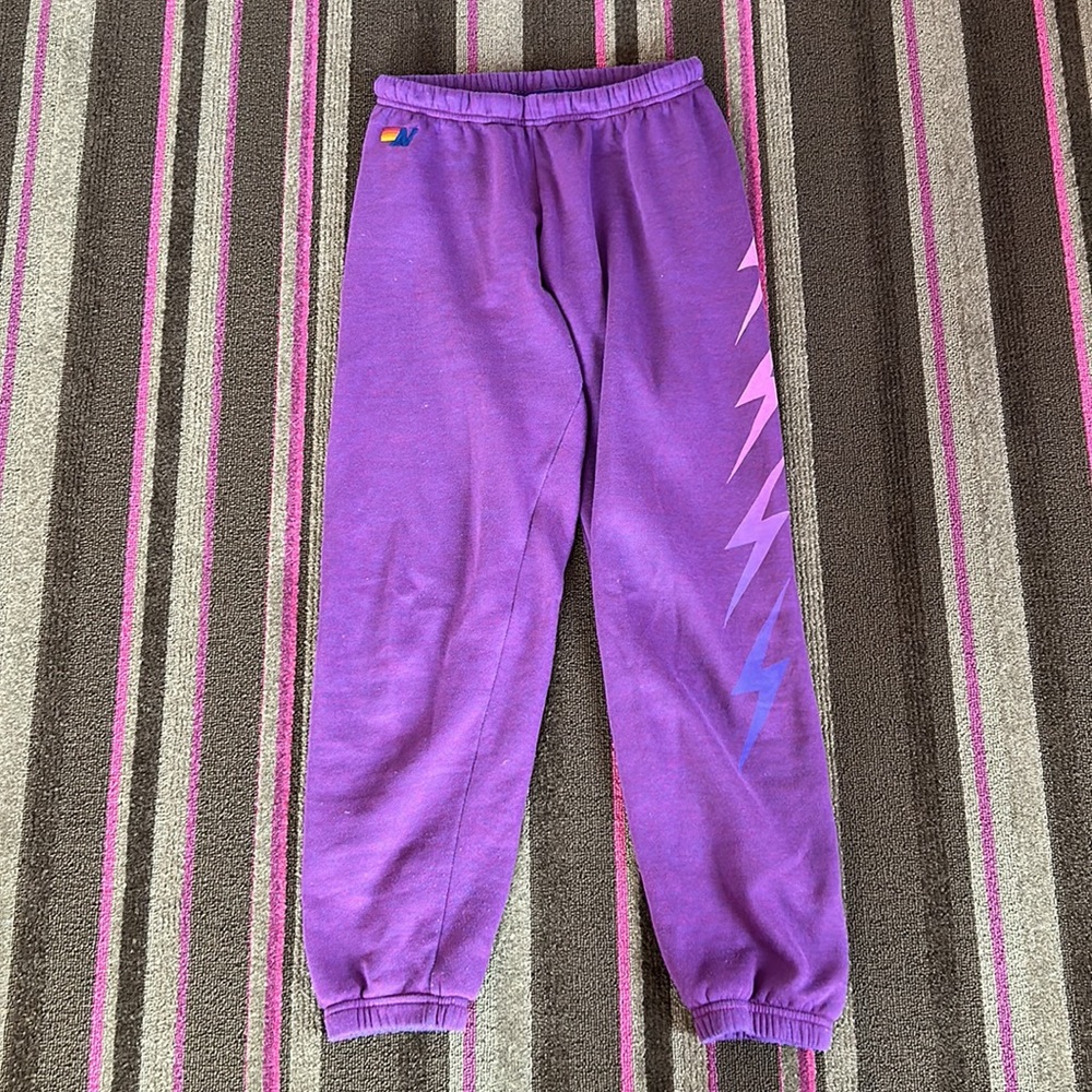 WOMEN'S BOLT FADE 4 SWEATPANTS - PURPLE // PINK PURPLE